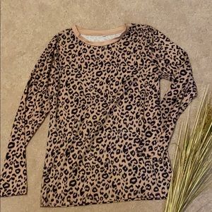 Cheetah Print Crewneck Sweatshirt